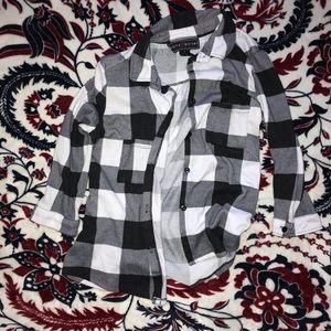 Black and white flannel